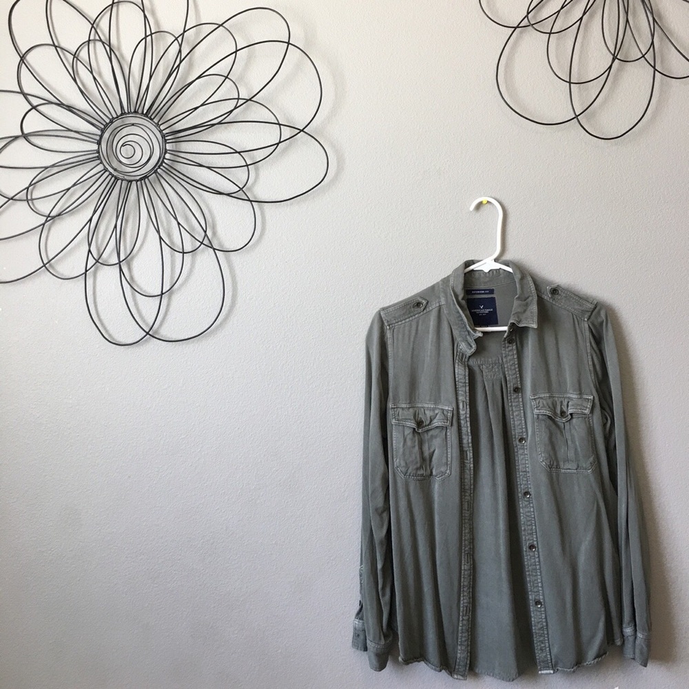 American Eagle Army Green Jacket